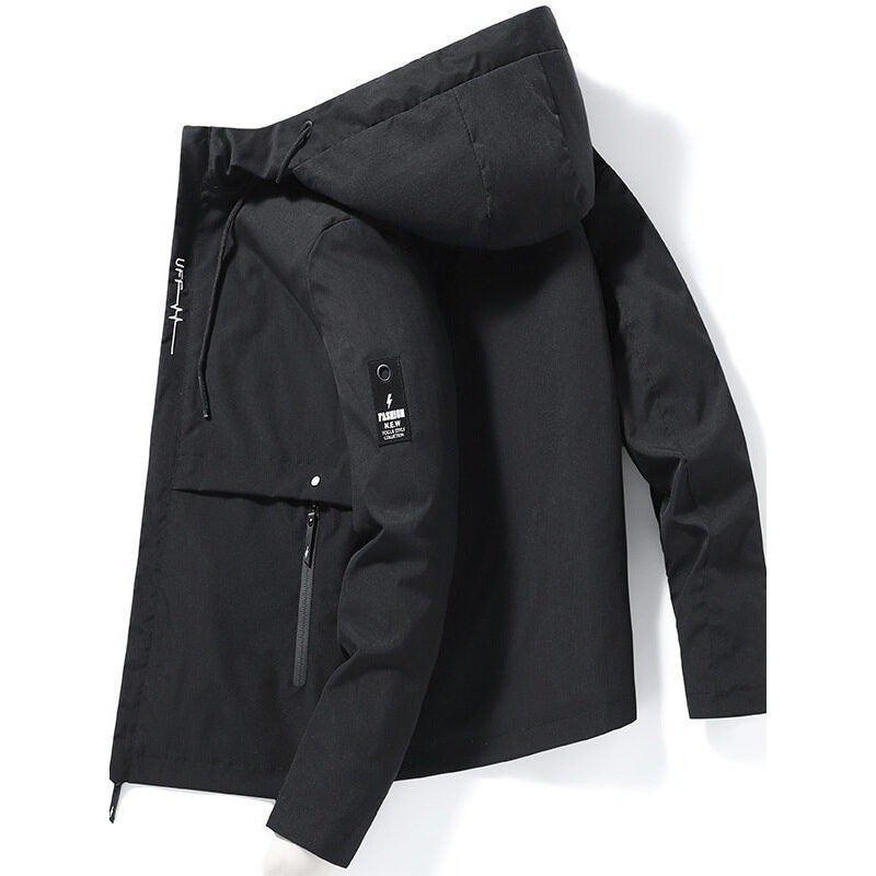 2023 Youth Casual Baseball Clothes Men'S Korean Fashion Hooded Jacket Cardigan Sports Jacket - Image 2